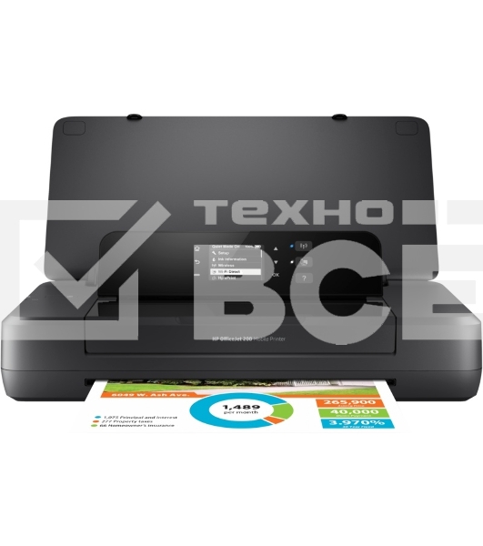 Принтер струйный HP OfficeJet 202 (N4K99C), A4, цветной, печ. до 10 стр/мин. (ч/б) до 7 стр/мин. (цвет), 1200 x 1200 dpi (ч/б) 1200 x 4800 dpi (цвет), USB, Wi-Fi