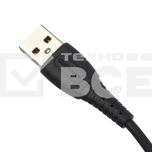 Кабель GoPower GP07L USB (m)-Lightning (m) 1.0м 2.4A силикон черный (1/200/800)