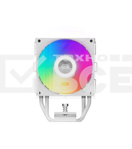 Кулер PCCooler R400 ARGB белый 92мм алюминий+медь 2200rpm 30db 4-pin 180W 133мм