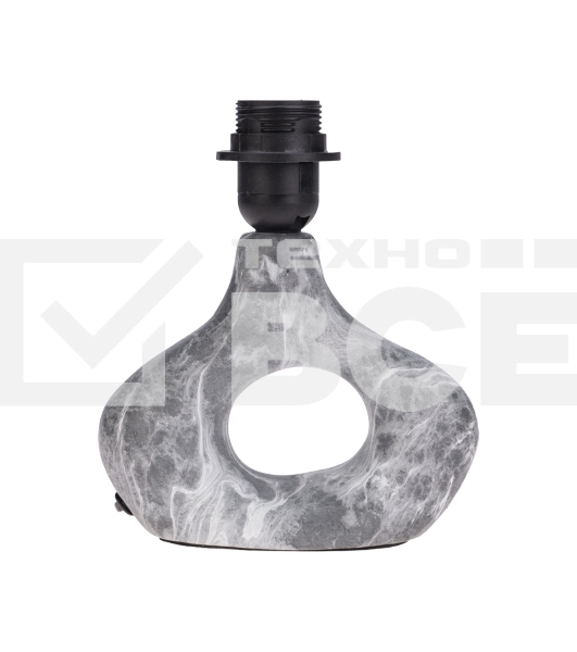 Светильник декоративный настольный Форте, основание кольцо под черный мрамор, белый абажур, цоколь Е27, 60Вт