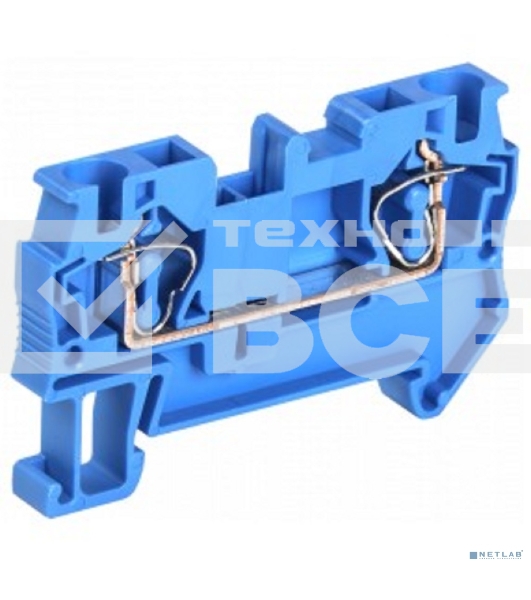 Клемма пружинная КПИ 2в-4 41А синий