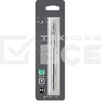Ручка гелевая Parker Jotter Core K694 (2020671) Stainless Steel CT M черн. черн. блистер, фото2