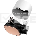 Система охлаждения/ PCCooler DA360 ARGB WH (280W, 360mm, White, ARGB/ Fans: 3x120mm, 72.1CFM, 33.8dBA, 1800RPM/ Pump height 55mm, 28dBA, 3000RPM, Rad thickness 27mm/ S: 1851, 1700, 1200, 20XX, 115X, AM5, AM4), фото3