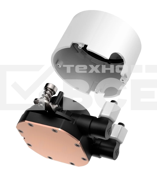 Система охлаждения/ PCCooler DA360 ARGB WH (280W, 360mm, White, ARGB/ Fans: 3x120mm, 72.1CFM, 33.8dBA, 1800RPM/ Pump height 55mm, 28dBA, 3000RPM, Rad thickness 27mm/ S: 1851, 1700, 1200, 20XX, 115X, AM5, AM4)