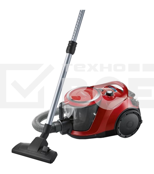 Пылесос Bosch BGS412234A красный, 2200 Вт, уборка сухая, пылесборник контейнер, 2.4 л