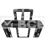 Стойка телеком. универсальная 24U двухрамная, черный (СТК-24.2-9005) !в одной коробке!, фото8