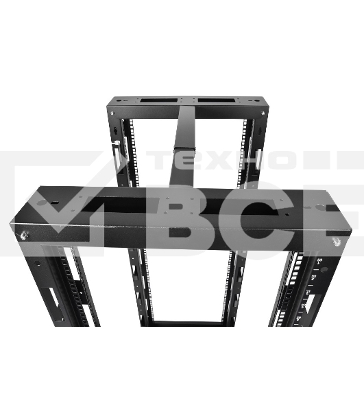 Стойка телеком. универсальная 24U двухрамная, черный (СТК-24.2-9005) !в одной коробке!