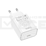 Зарядное устройство Hoco 20Вт, QC3.0/PD, Type-C, C143A, белый, блистер, фото3