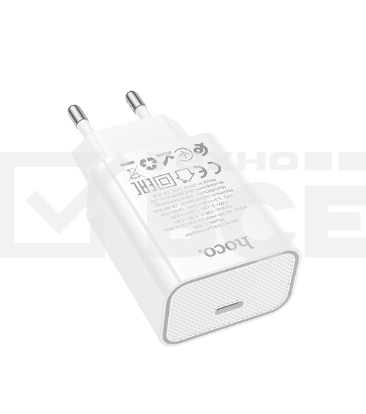 Зарядное устройство Hoco 20Вт, QC3.0/PD, Type-C, C143A, белый, блистер