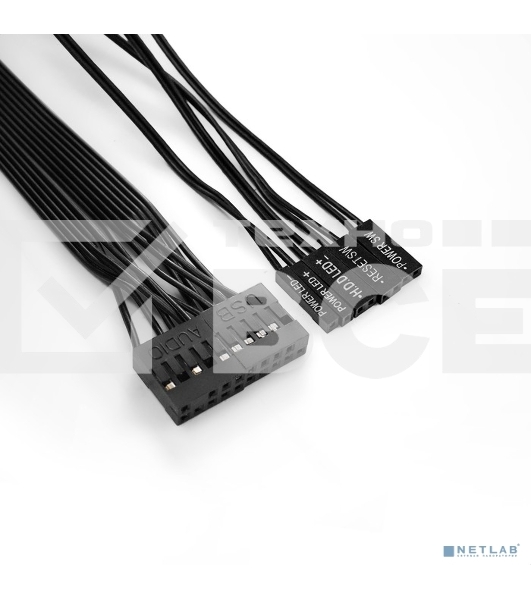 Компьютерный корпус Miditower ExeGate UN-605B-UNS450 (ATX, БП UNS450 с вент. 12см, 2*USB, аудио, блокировка, черный)