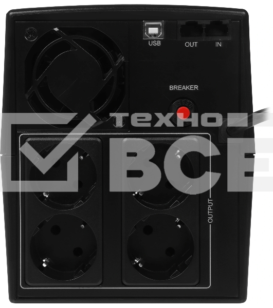 Источник бесперебойного питания Ippon Back Basic 1500 Euro 900Вт 1500ВА черный