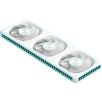 Вентилятор для корпуса Formula V Line AIR FUSION 3 WH REVERSE, 360x120x28мм, ARBG 3pin + PWM 4pin, 500-1800 RPM, 37.83 DBA MAX, HYDRO BEARING, фото6