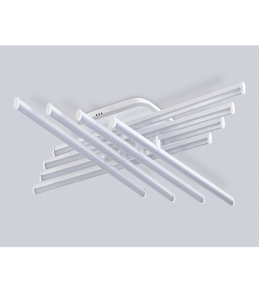 Потолочный светодиодный светильник Ambrella light FL6261 WH белый 130W 3000K-6400K 810*810*130 (ПДУ ИК)