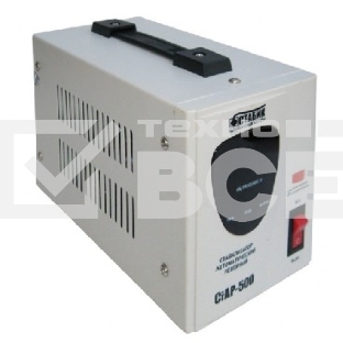 RUCELF CTAP-500VA 500ВА, диапазон 140-270,однофазный,управление релейное, дисплей,точность 220+-6%, КПД 98%.