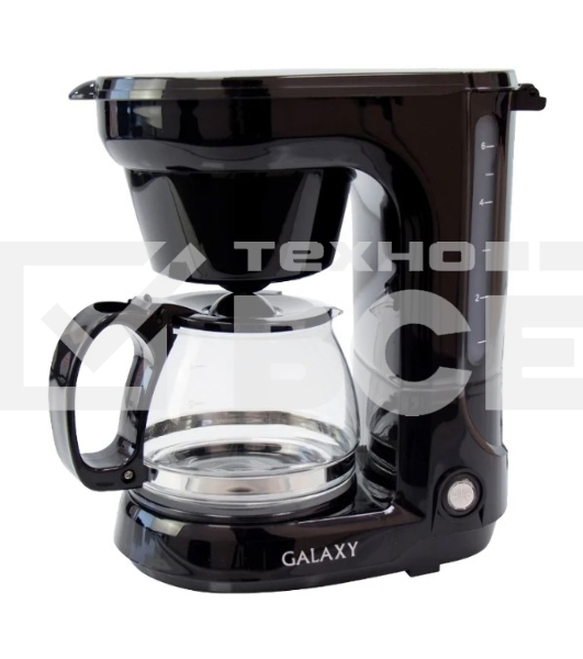 Кофеварка капельная Galaxy Line GL 0701 черный, исп. кофе - молотый, 0,75 л , 700 Вт.