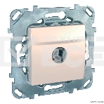 Механизм розетки TV 1-м СП Unica простая беж. SchE MGU5.462.25ZD, фото2