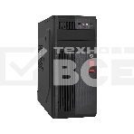 Компьютерный корпус Miditower ExeGate UN-605B Black, ATX, <UN350, 120mm>, 2*USB, Audio, замок блокировки кнопки питания, фото 1