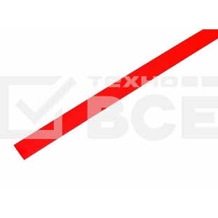 Термоусаживаемая трубка Rexant 9,0/4,5 мм, красная, упаковка 50 шт. по 1 м