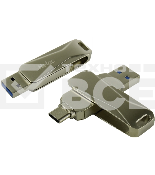 Флеш диск USB Drive Netac U782C NT03U782C-032G-30PN dual USB3.0+TypeC 32GB, retail version