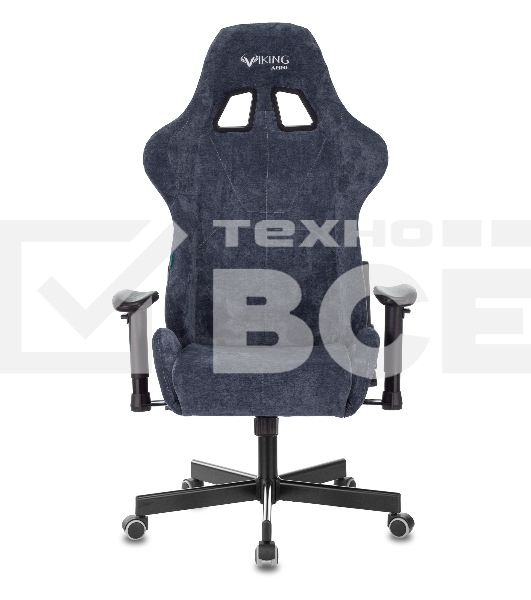 Кресло игровое Бюрократ VIKING KNIGHT LT27 FABRIC синий крестовина металл/пластик