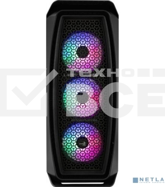 Компьютерный корпус Aerocool / Formula Aero One Frost-G-BK-v1 черный без БП ATX 4x120mm 2xUSB3.0 audio
