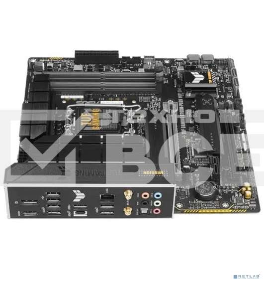 Материнская плата ASUS TUF GAMING B760M-PLUS WIFI D4, LGA 1700, Intel B760, 4xDDR4, 4xSATA, 2xM.2, 1xPCI-E 5.0 x16, 1xPCI-E 4.0 x4, 1xUSB-A 3.2 Gen 1, 4xUSB-A 3.2 Gen 2, 2xUSB 2.0, 1xUSB-C 3.2 Gen 2x2, 1x2.5Gb LAN, 5x3.5 мм, 7.1, Wi-Fi 6, Bluetooth 5.2, M