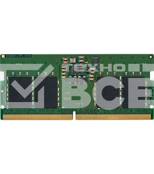 Оперативная память Kingston ValueRAM, DDR5, 8GB (1x8GB), 5600MHz, CL46, SO-DIMM