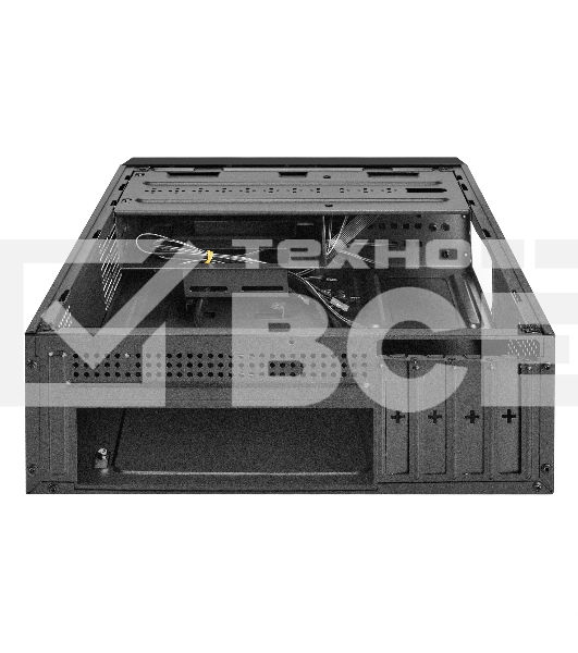 Компьютерный корпус Desktop ExeGate MI-208U2 (mini-ITX/mATX, без БП, 1*USB+2*USB3.0, аудио, черный)