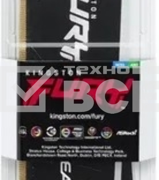 Оперативная память Kingston Fury Beast Black RGB, DDR5, 8GB (1x8GB), 5600MHz, CL36, с радиатором, RGB, черный