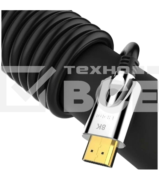 Кабель HDMI 19M/M,ver. 2.1, 8K@60 Hz 1.5m VCOM <CG862-1.5M> VCOM/TELECOM