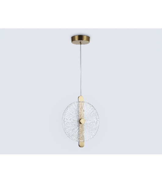 Светильник Ambrella light LH31147 BS/CL латунь/прозрачный 13W 3000K 280*60*350