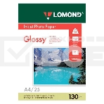 Фотобумага Lomond односторонная Глянцнвая, 130г/м2, A4(21x29)/25л., фото 1