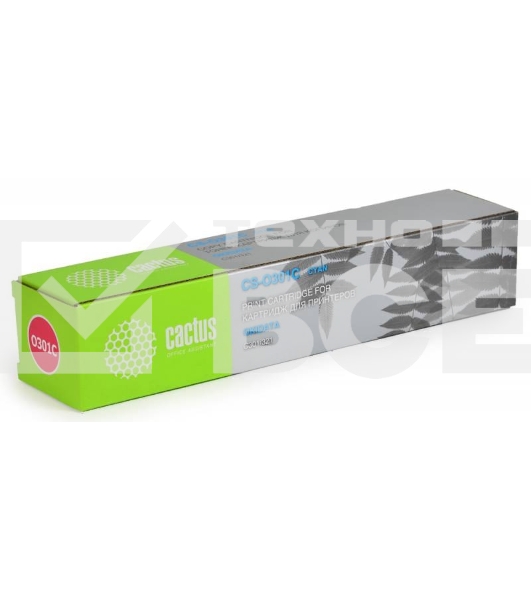 Картридж лазерный Cactus CS-O301C (44973543) голубой (1500 стр.) для OKI C301/321