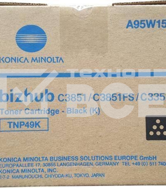 Картридж лазерный Konica-Minolta bizhub C3351/C3851 черный TNP-49K