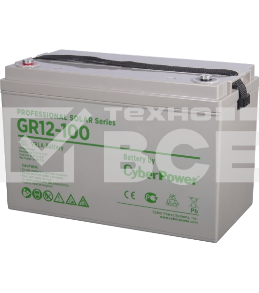 Аккумуляторная батарея PS solar (gel) CyberPower GR 12-100 / 12 В 100 Ач Battery CyberPower Professional solar series (gel) GR 12-100 / 12V 100 Ah