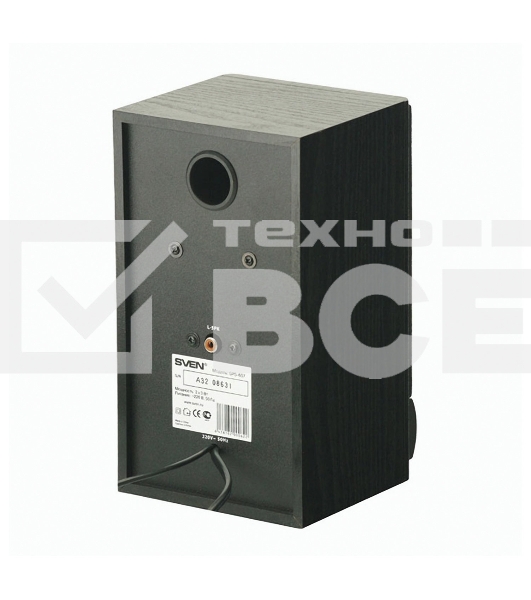 Колонки Sven SPS-607 2.0 черный 6Вт