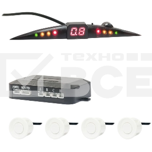 Парковочный Радар Swat PT-114W 4 датчика 22мм белый