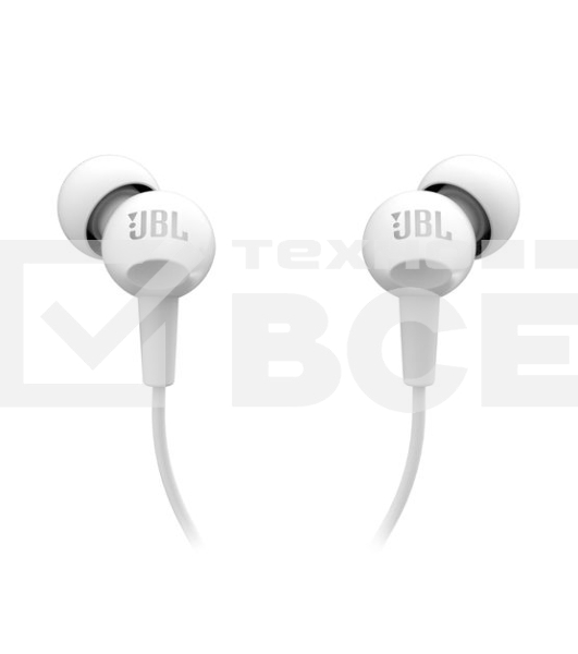 Наушники JBL C100SIU белый