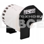 Пленочная клеящаяся лента Brother DK22212 62 мм x 15.24 м, черный шрифт, белый фон, фото2