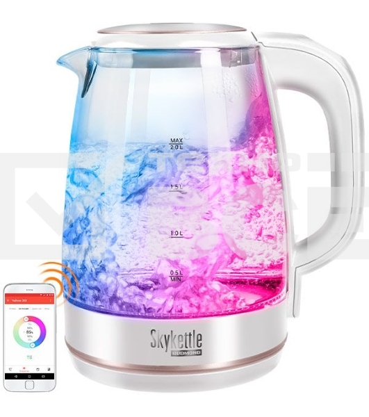 Чайник электрический Redmond RK-G203S 1.7л. 2200Вт белый (корпус: пластик)