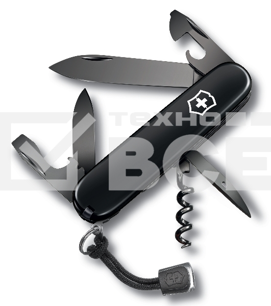 Нож перочинный Victorinox Spartan Onyx Black (1.3603.31P) 91мм 12функц. черный карт.коробка