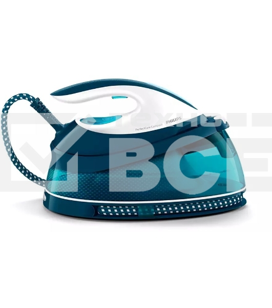 Парогенератор Philips 2400 Вт, удар 400 г, пар 120 г/мин, 6,5 бар, SteamGlide, OptimalTEMP, автоотключение