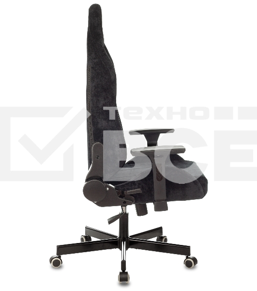 Кресло игровое Knight N1 Fabric черный Light-20, с подголов. крестовина металл