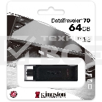 Флеш диск Kingston 64Gb DataTraveler DT70 <DT70/64GB>, USB-C 3.2 Gen 1, фото12