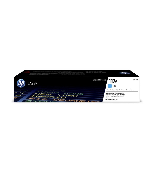Картридж лазерный HP W2071A (HP 117A) голубой для HP Color Laser 150/170 700 страниц.