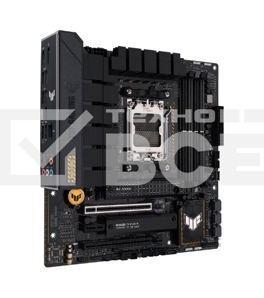 Материнская плата ASUS TUF GAMING B650M-PLUS, AM5, AMD B650, 4xDDR5, 4xSATA, 2xM.2, 1xPCIe 4.0 x16, 1xPCIe 4.0 x4, 1xDP, 1xHDMI, 1x 2.5Gb LAN, 4xUSB-A 3.2 Gen 2, 1xUSB-A 3.2 Gen 1, 1xUSB-C 3.2 Gen 2x2, 5x3.5 мм, 7.1, mATX