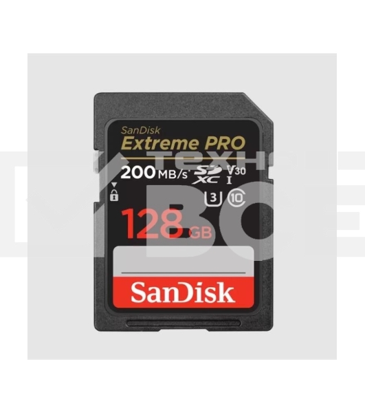 Карта памяти SanDisk Extreme PRO 128GB SDXC Memory Card 200MB/s