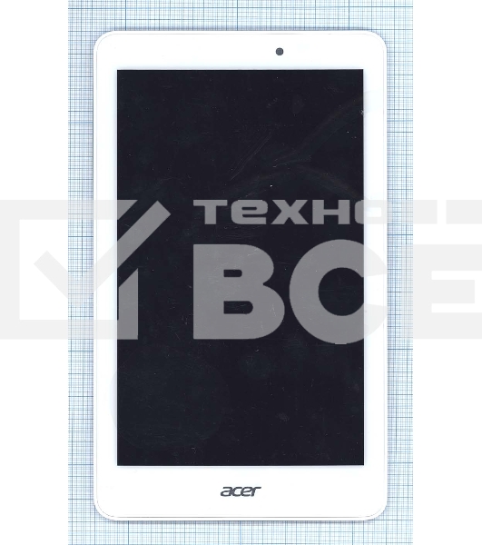 Модуль (матрица + тачскрин) для Acer Iconia Tab A1-850 белый с рамкой