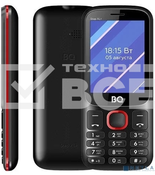 Мобильный телефон BQ 2820 Step XL+ Black+Red