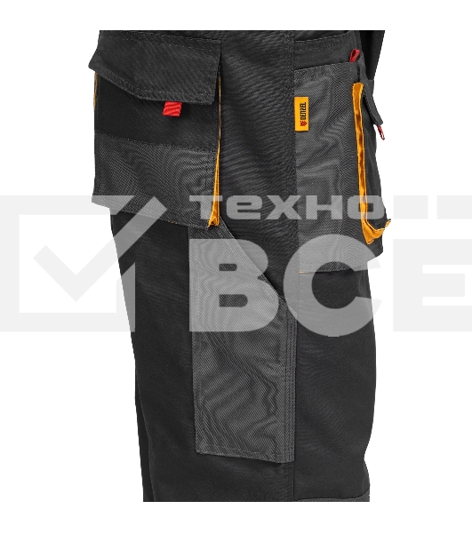 Брюки профессиональные рабочие, 65% полиэстер 35% хлопок, XXXL Denzel